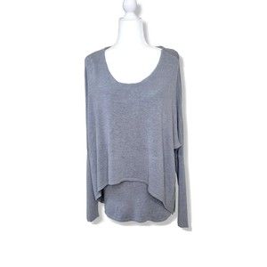 Laetitia Mem Two Layer Gray Jumper Dress Tunic Top Size L (See description)